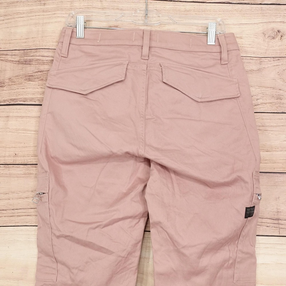 G-Star RAW Pants Womens 29x32 Pink Slim Cargo Twill Tapered Pockets Casual - Picture 8 of 16